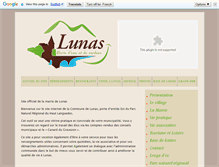 Tablet Screenshot of mairie-lunas.fr